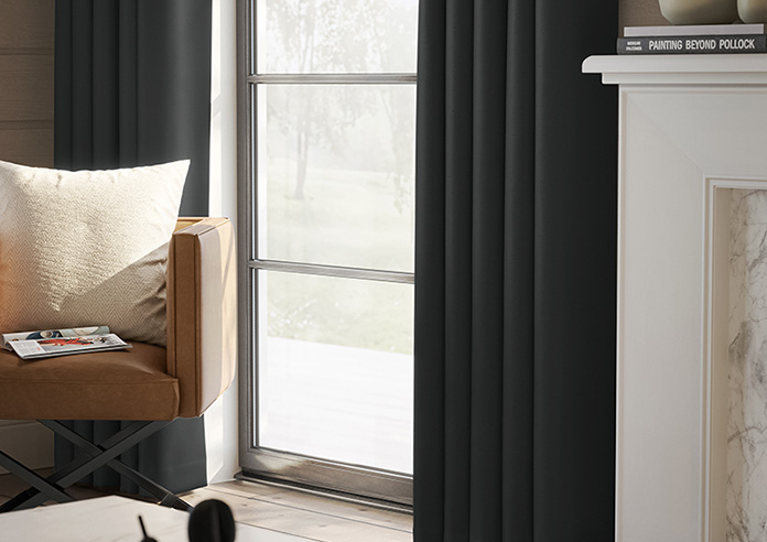 Tussah, Anthracite - Made to Measure Curtains - Image 5